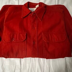 Woolrich Men's Red Button-Up Shirt